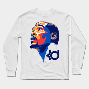 Kevin Durant Colorful Art Long Sleeve T-Shirt